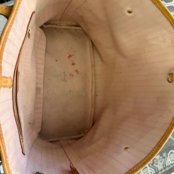 Pre Owned AUTH Louis Vuitton MM Azul Neverfull - Picture 5 of 11